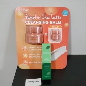 Purlisse chai latte cleansing balm & kale exfoliator BUNDLE